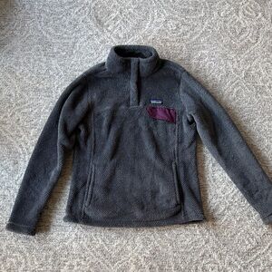 Patagonia Gray Synchilla Snap-T Fleece Pullover